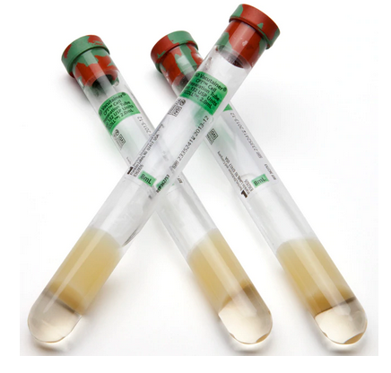 Becton Dickinson BD Vacutainer CPT Molecular Diagnostic Tube Cell Preparation Sodium Heparin / Separator Gel Additive 16 X 125 mm 8 mL Green / Red Mottled Conventional Closure Glass Tube - 362753