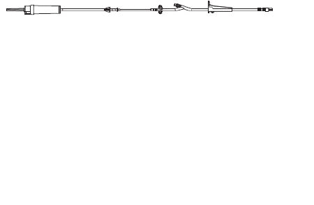 Alaris - IV Pump Set 20 Drops / mL Drip Rate 56 Inch Tubing 1 Port - 2455-0500