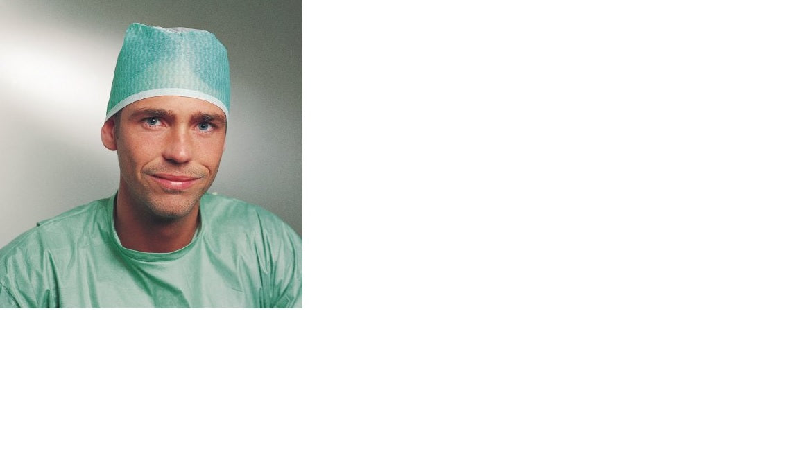 Surgeon Cap One Size Fits Most Green / White Tie Closure PK/20 by Molnlycke