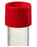 Fisher Scientific Thermo Scientific Capitol Vial Transport Tube Conical Bottom, Skirted Plain 15 X 86 mm 10 mL Red Screw Cap Polypropylene Tube - 14377849