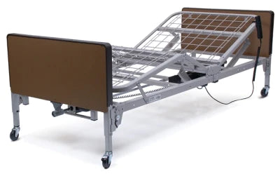 Patriot - Electric Bed Home Care High-Low 87 Inch Length Grid Sleep Deck 9-1/2 to 20 Inch (Casters in Low Position), 13 to 23-1/2 Inch (Casters in Standard Position) Height Range - US0458