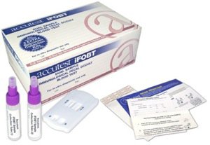 Accutest iFOBT Dual Sample - Rapid Test Kit Colorectal Cancer Screening Fecal Occult Blood Test (iFOB or FIT) Stool Sample 40 Tests - CS612