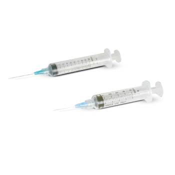 Nipro - Syringe with Hypodermic Needle 3 mL 22 Gauge 3/4 Inch Ultra Thin Wall NonSafety - JD+03S2219