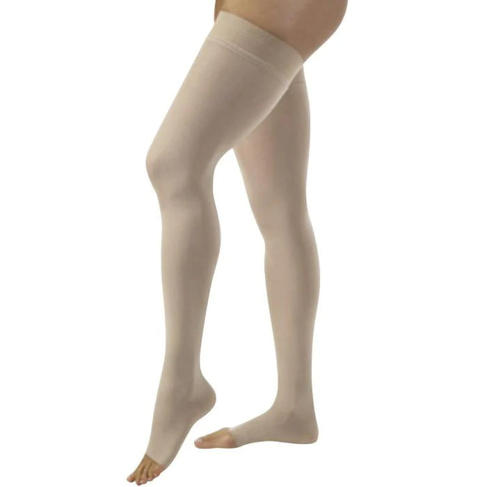 JOBST Relief - Compression Stocking Thigh High Large Beige Open Toe - 114654
