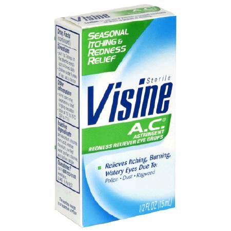 Johnson & Johnson Consumer Visine AC Irritated Eye Relief 0.5 oz. Eye Drops - 312547493772