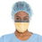Halyard Health FLUIDSHIELD Level 3 Surgical Mask with Wrap and Visor,  Orange