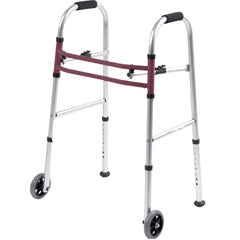 Keen Mobility Company Voyager Dual Release Folding Walker Adjustable Height Aluminum Frame 250 lbs. Weight Capacity 33 to 40 Inch Height - VGRS-D1