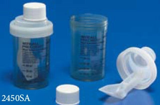 Precision - Stool Specimen Container 2 X 3-1/2 Inch Screw Cap with Sampling Device NonSterile - 2450SA