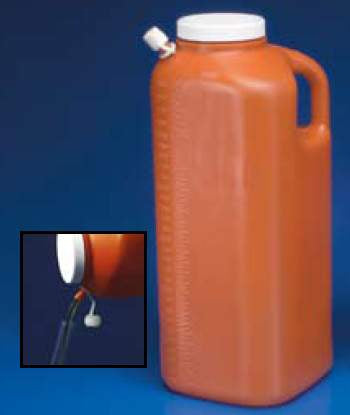 Cardinal Precision 24 Hour Urine Specimen Collection Container Plastic Screw Cap 3,000 mL (101 oz.) NonSterile - 5000SA