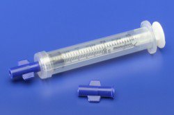 Monoject - Safety Syringe Tip Cap Blue, Sterile, Integral Luer Plug - 8881682010