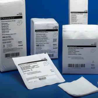 Cardinal Dermacea USP Type VII Gauze Sponge Cotton 12-Ply 3 X 3 Inch Square NonSterile - 441206