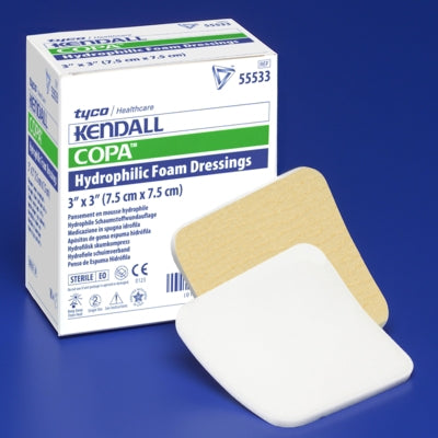 Cardinal Kendall Foam Plus Foam Dressing 6 X 6 Inch Square Non-Adhesive without Border Sterile - 55566P