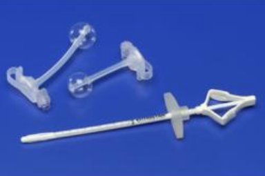 Cardinal Kangaroo Skin Level Balloon Gastrostomy Kit 12 Fr. 2.3 cm Silicone Sterile - 712230