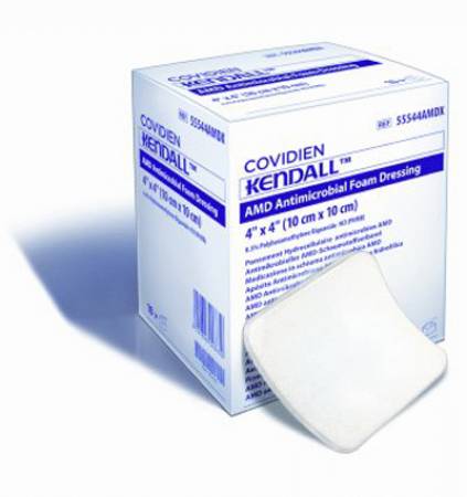 Kendall AMD - PHMB Impregnated Dressing 4 X 4 Inch Foam PHMB (Polyhexamethylene Biguanide) Sterile - 55544PAMD