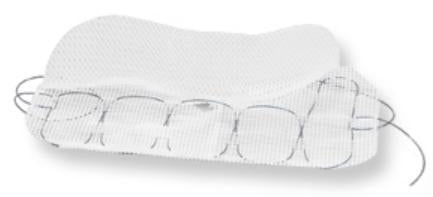 Covidien Parietex Anatomical Hernia Repair Mesh Partially Absorbable Knitted Polyester Monofilament 4 X 6 Inch Right with Lateral Slit Style - TECT1510ADPR