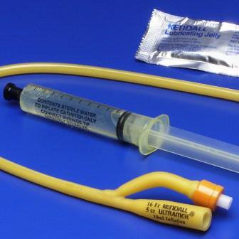 Ultramer - Indwelling Catheter Kit 2-Way Foley 18 Fr. 5 cc Balloon Hydrogel Coated Latex - 1818-