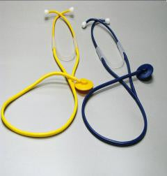 Kerma Medical Products Disposable Stethoscope Yellow 1-Tube Single Head Chestpiece - 4930