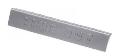 Key Surgical - Visual Aid 6 L X 3/4 H Inch, Time Out, Embossed - MJ-502
