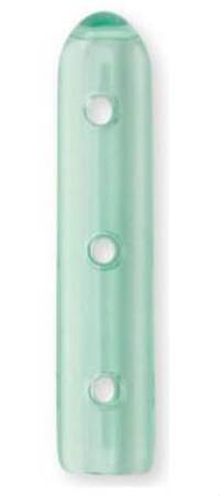 Key Surgical Instrument Tip Protecting Cap 0.109 OD X 0.75 L Inch, Green Tint, With Vent, Round, Sterile, Disposable - 37688