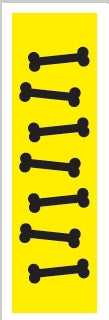 Key Surgical Key Surgical ID Sheet Tape Chart Tab Dog Bone Lime 8-1/2 X 11 Inch - T-702-1309