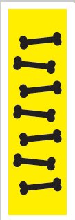 Key Surgical - Blank Label Tape Instructional Label Black, Lime Vinyl 1/4 Inch - T-702-1309