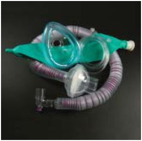 Universal Flex2 - Anesthesia Breathing Circuit Coaxial Tube 72 Inch Tube Single Limb Adult 3 Liter Bag Single Patient Use - KNCF370-6121Z