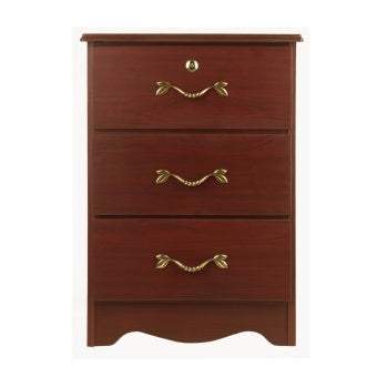 Kwalu Beaufort Bedside Cabinet 21 W X 30 H X 19 D Inch 3 Drawers - BEBS30