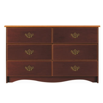 BEDR60 Model, Beaufort Collection - Dresser African Mahogany 19 X 30 X 48-1/4 Inch 6 Drawers - BEDR60