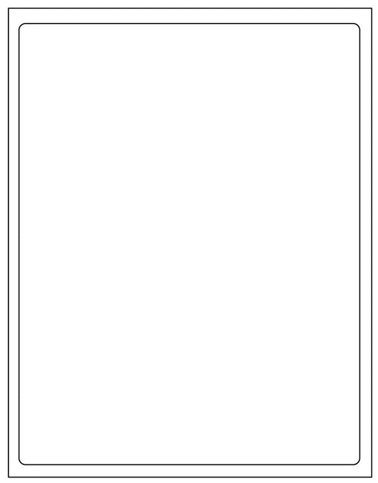 Medical Labels - Desktop Laser Labels, 8-1/2" x 11.0"