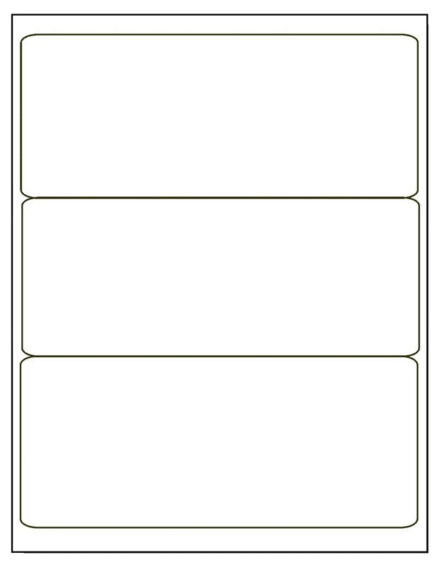 Medical Labels - Desktop Laser Labels, 8.0" x 3.0"
