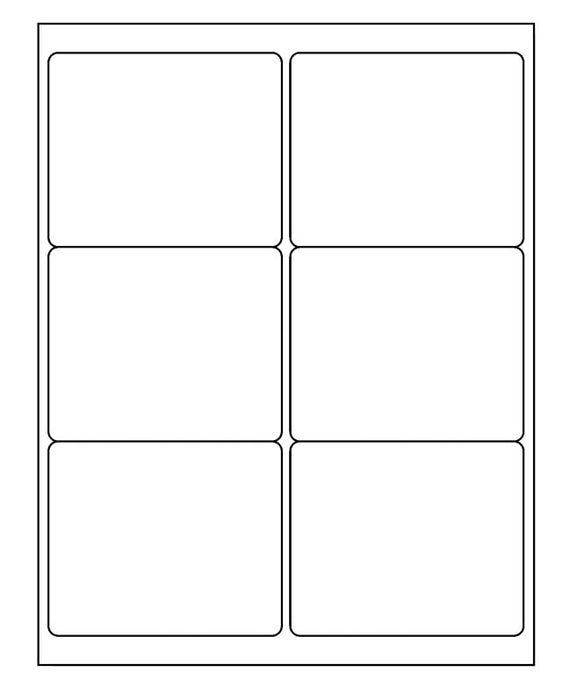 Medical Labels - Desktop Laser Labels, 4.0" x 3-1/3"