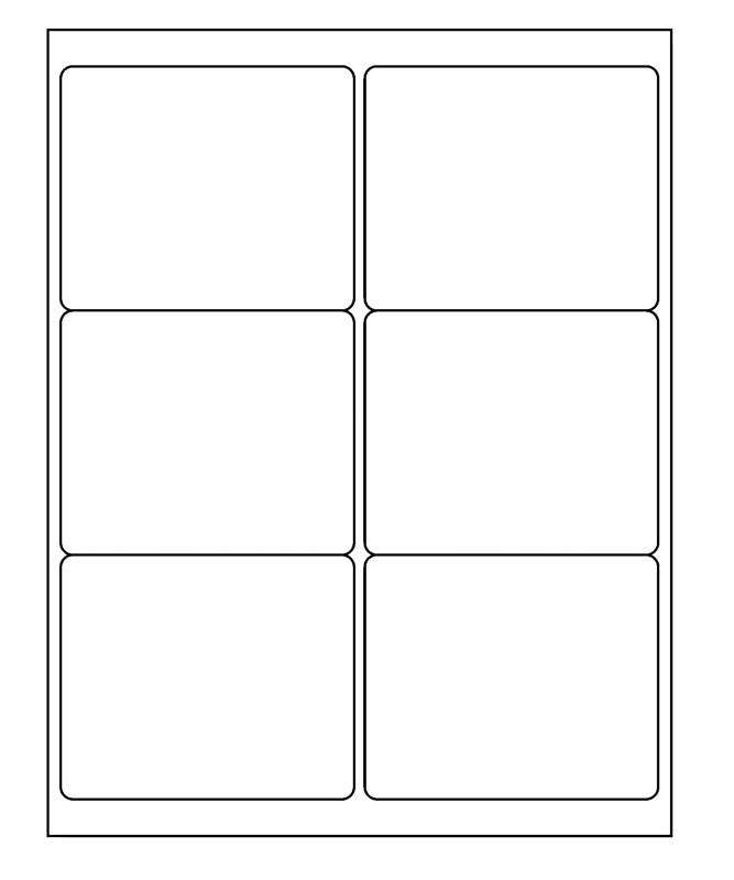Medical Labels - Desktop Laser Labels, 4.0" x 3-1/3"