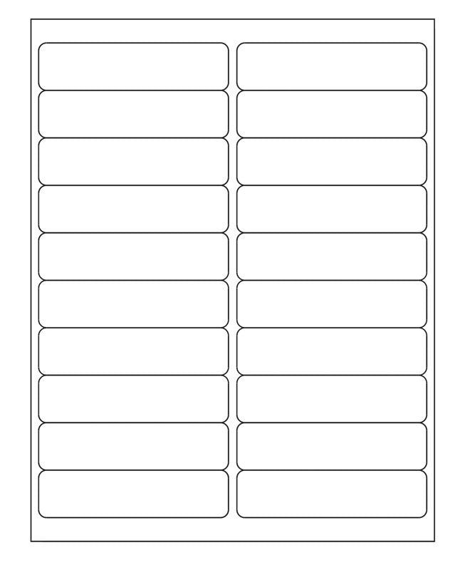 Medical Labels - Desktop Laser Labels, 4.0" x 1.0"