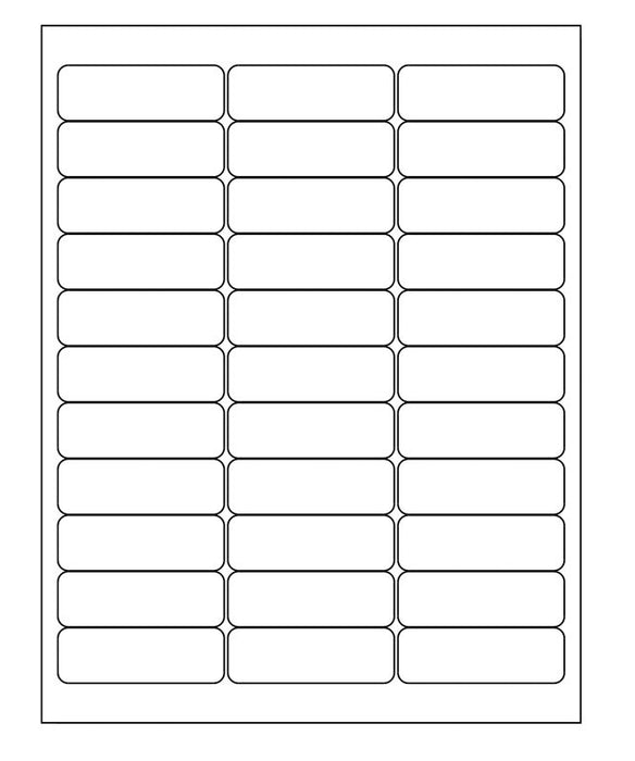 Medical Labels - Desktop Laser Labels, 2-5/8" x 7/8"