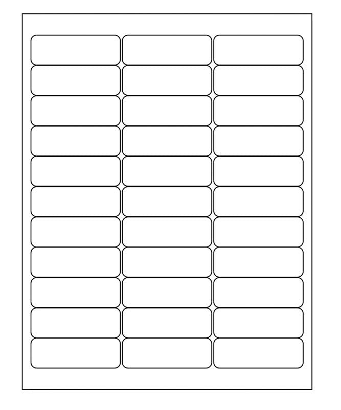 Medical Labels - Desktop Laser Labels, 2-5/8" x 7/8"