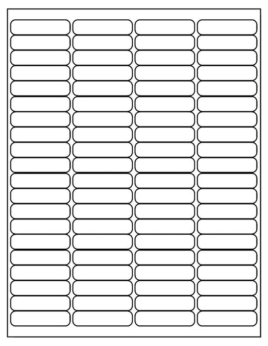 Medical Labels - Desktop Laser Labels,1-3/4" x 1/2"