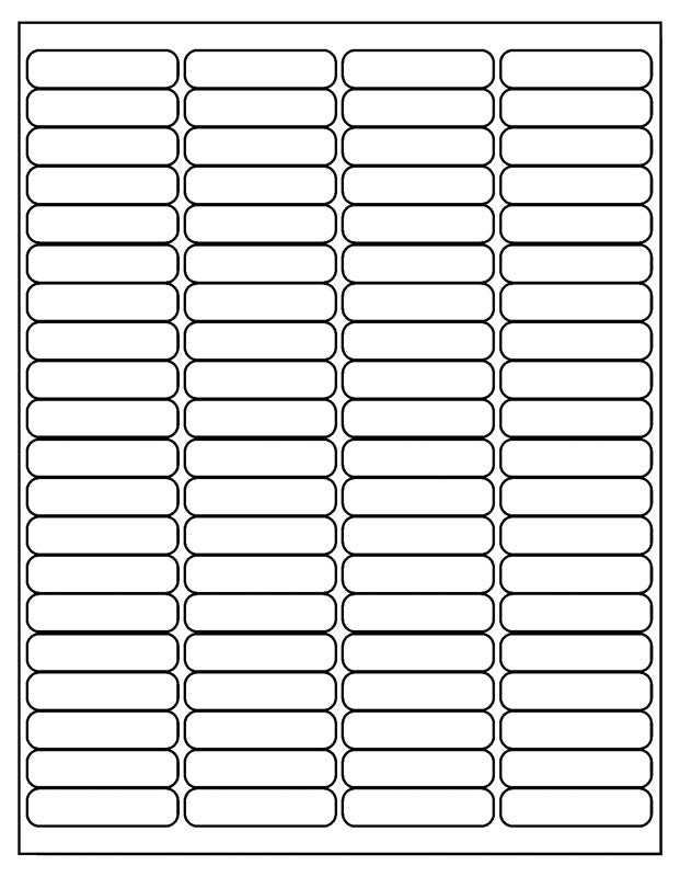 Medical Labels - Desktop Laser Labels,1-3/4" x 1/2"