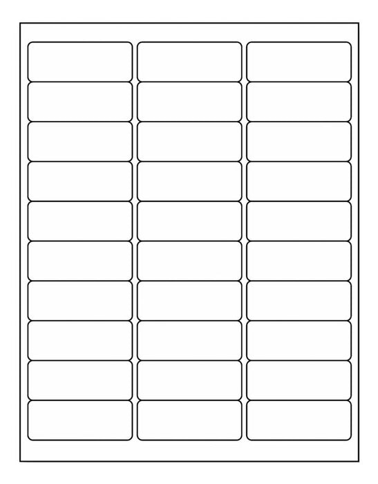 Medical Labels - Desktop Laser Labels, Cleantac, 2-5/8" x 1.0"