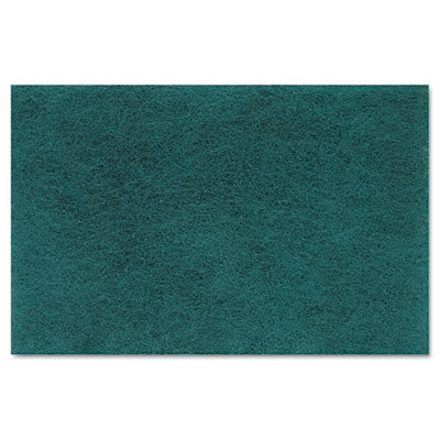 Lagasse Boardwalk Scouring Pad boardwalk Medium Duty Green NonSterile Synthetic Fiber 6 X 9 Inch Reusable - BWK196