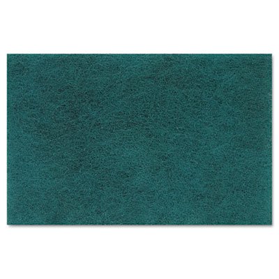 Boardwalk - Scouring Pad Medium Duty Green NonSterile Synthetic Fiber 6 X 9 Inch Reusable - BWK196