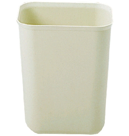 Lagasse Rubbermaid Commercial Products Fire-Resistant Trash Can 7 Quart Rectangular Beige Thermoset Polyester Open Top - RCP2540BEI