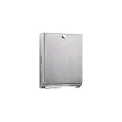 Lagasse ClassicSeries Paper Towel Dispenser Satin Finish Stainless Steel Manual Pull 525 Count Wall Mount - BOB2620