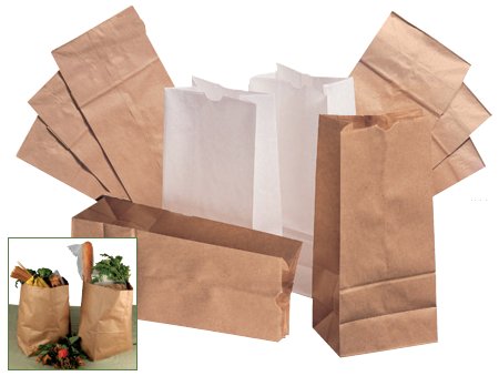 Lagasse General Supply Grocery Bag Brown Kraft Paper 4 lbs. - BAGGK4500
