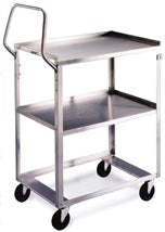 Ergo-One - Utility Cart Stainless Steel 31.125 X 19 X 44.375 Inch 27 X 18 Inch Shelves - 6810