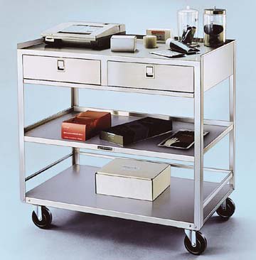 Lakeside Manufacturing - Equipment Stand 36-3/8 X 20-1/8 X 35 Inch 36 X 28 Inch Shelves - 474
