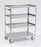 Lakeside Manufacturing - Linen Cart 4 Shelves 300 lbs. Weight Capacity Stainless Steel 3-1/2 Inch Swivel Casters - 333