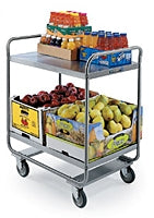 Lakeside Manufacturing Utility Cart Stainless Steel 30 X 20 X 36 Inch 3 Shelves - 222