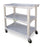 Lakeside Manufacturing Utility Cart Plastic 36 X 18.5 X 35 Inch 3 Shelves Gray - 2501