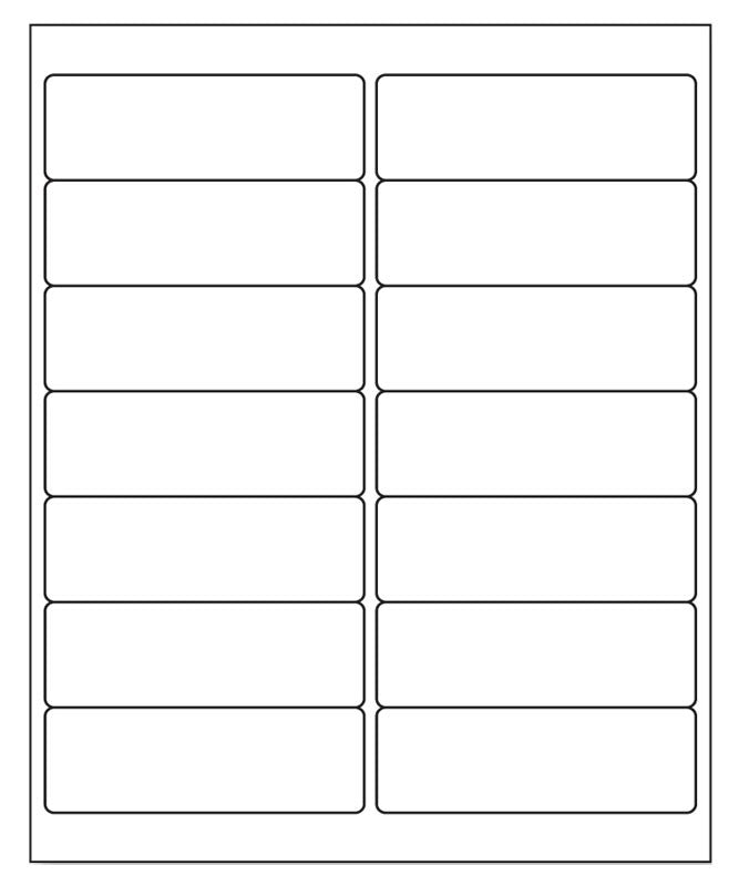 Medical Labels - Desktop Laser Labels, 100 Sheets, 4.0" x 1-7/16"
