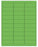Medical Labels - Green Desktop Laser Labels, 2-5/8" x 1.0"